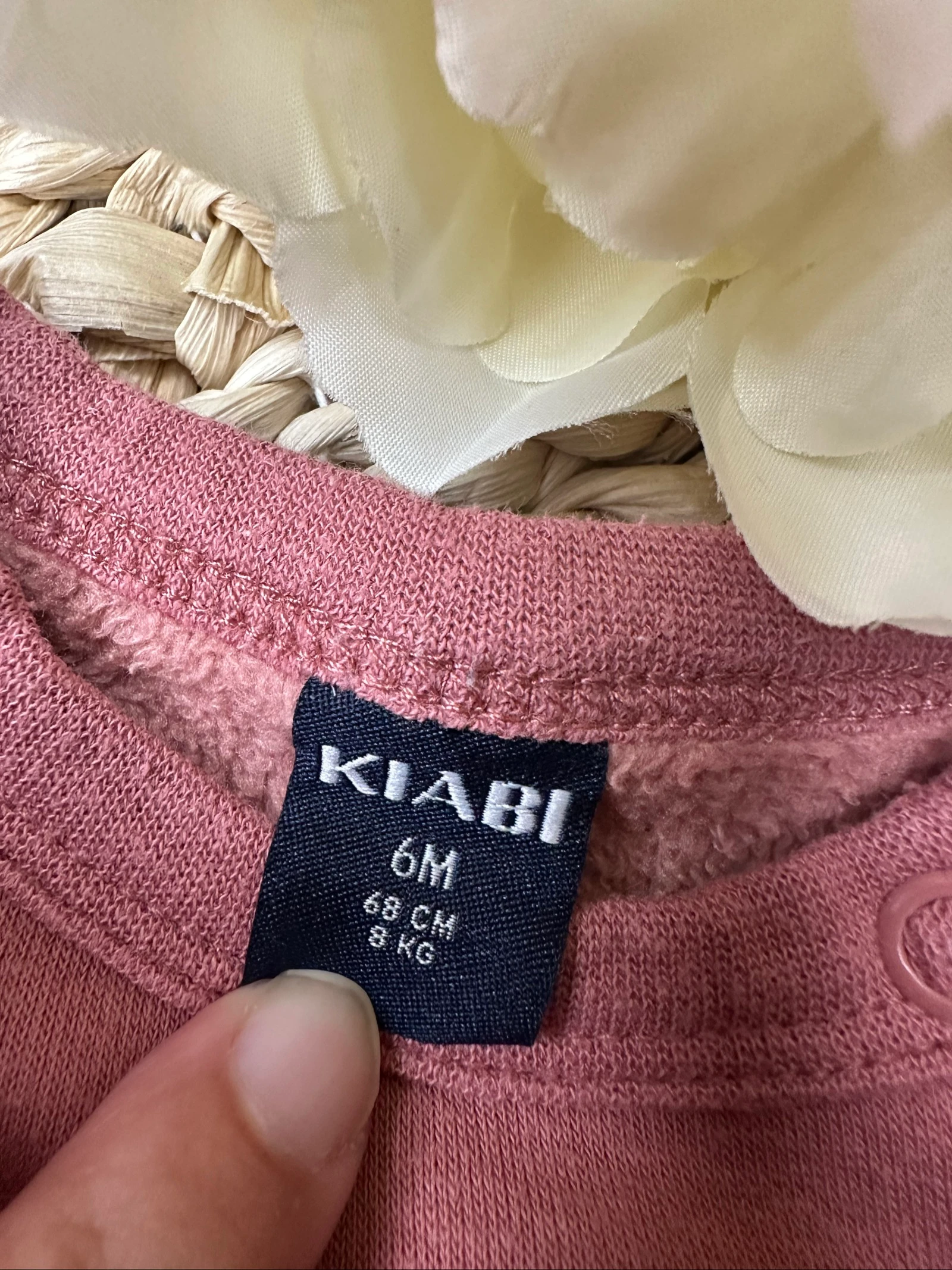 Pijama sin pies de una pieza 6 meses Kiabi rosa – photo 3